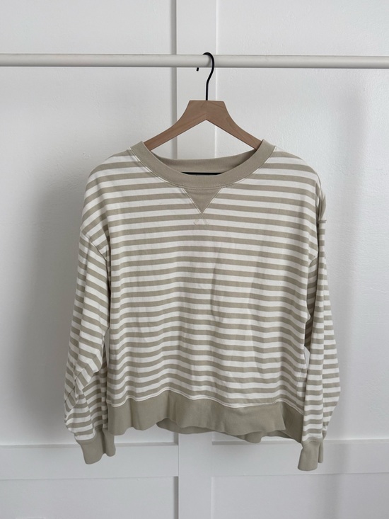 Aritzia Tops - Aritzia Tna Mighty Cotton Wicket Longsleeve Light Birch Stripes